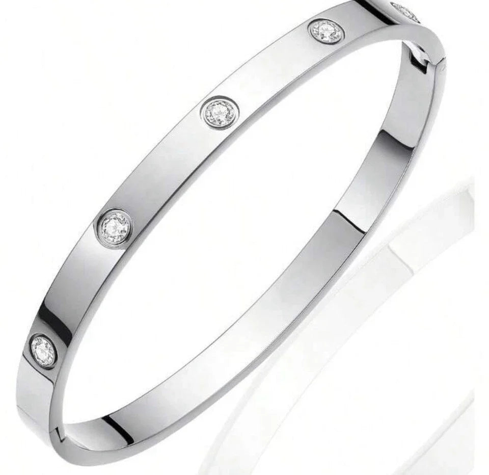 Simple Women’s Minimalist Bangle Bracelets – 2PCS Fashion Jewelry Set